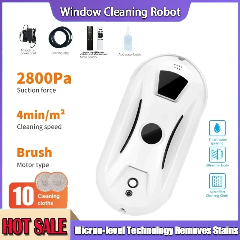 

Automatic Cleaning with Intelligent Path Planning Edge Detection Technology Remote Control White Window Cleaner Robot