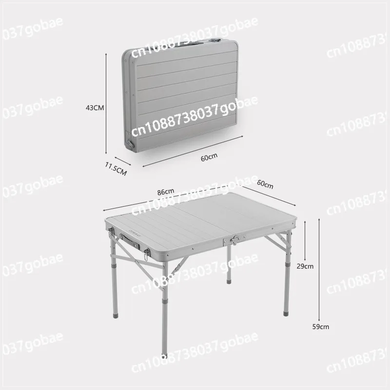 

Outdoor Aluminum Folding Table Camping Campsite Barbecue Stall RV Self Driving Tour Table