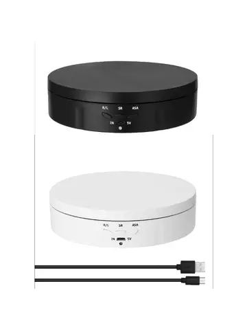 Motorised Rotating Mirror Display Stand,360 Degree Turntable, Jewellery Holder,USB Power Supply, Rotating Shooting, Three Speeds