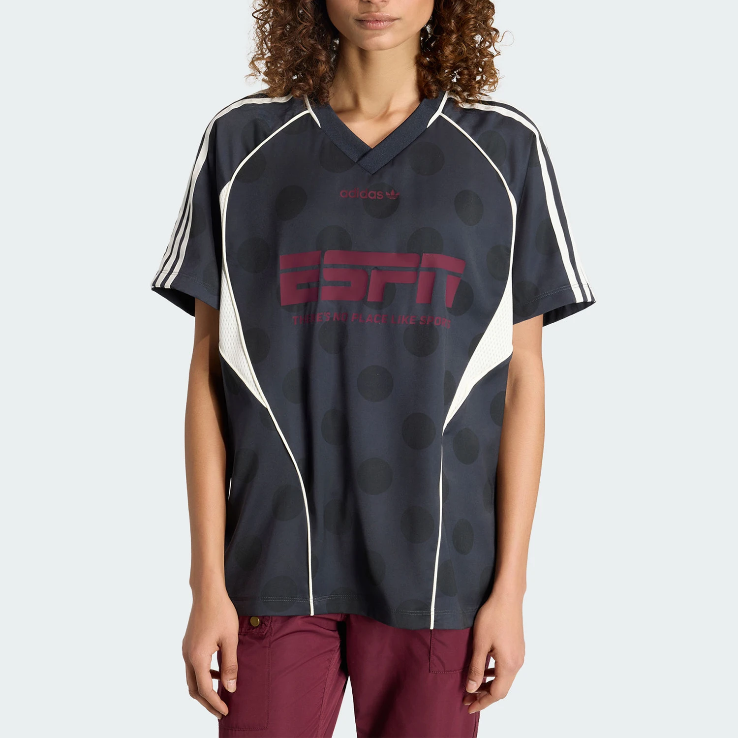 Adidas genuine clover women's street storm spot sports short sleeved T-shirt KV1189