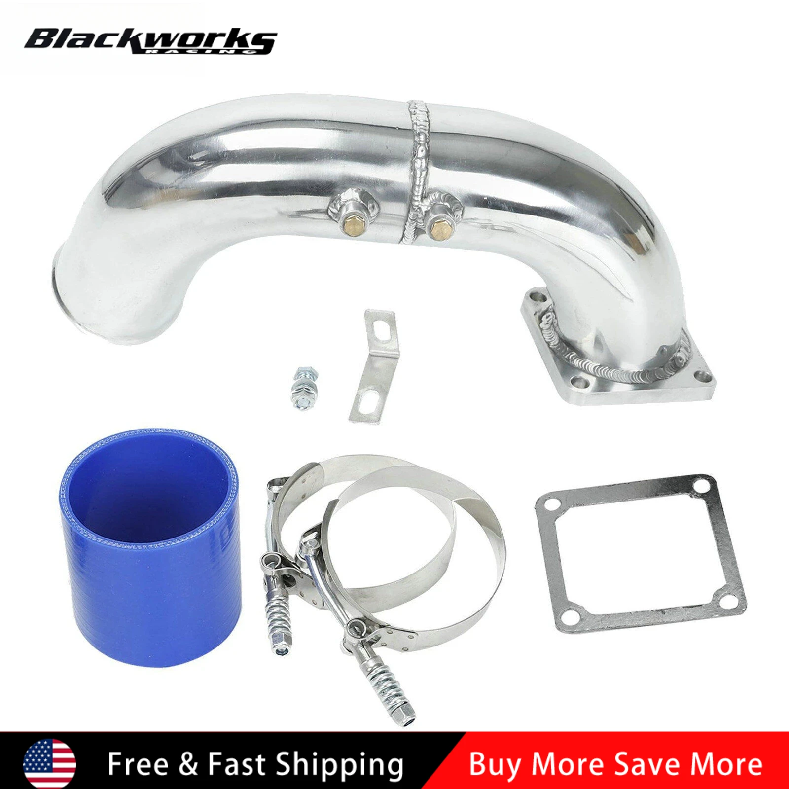 

3" Car Air Intake Elbow Charge Pipe Polished for 1994-1998 Dodge Ram 2500 3500 5.9L