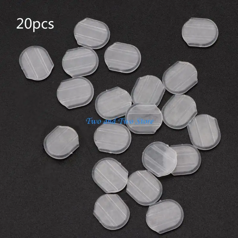 HX6F 20Pieces Silicon Earring Pads for Women Non-Pierced Ears Ear for Clip