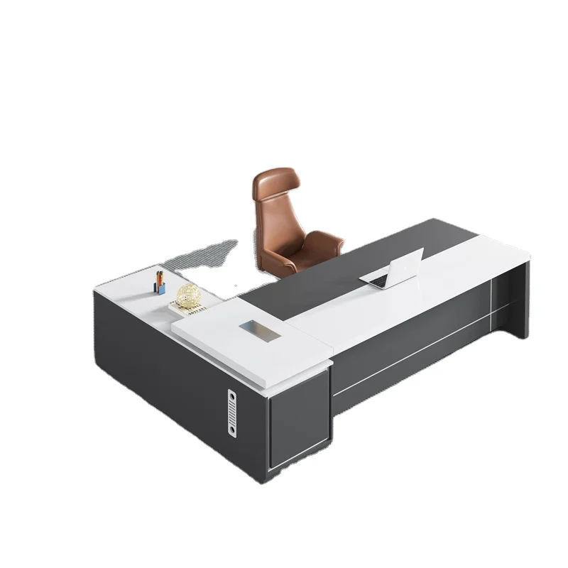 LBZ53 Holz L-förmiger CEO-Büroschreibtisch Bürotisch Chef von Best Manufacturers Büromöbel