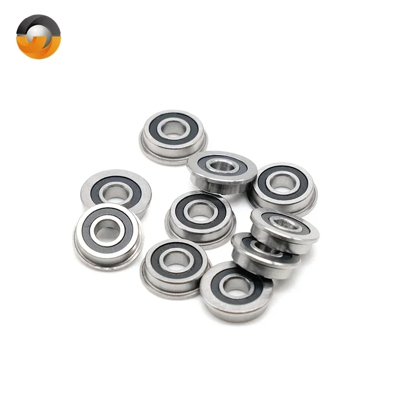 20PCS F695 2RS Ball Bearings 5x13x4 mm ABEC-7 Flanged Miniature F695 RS Bearing F695RS For VORON Mobius 2/3 2/4 3D Printer