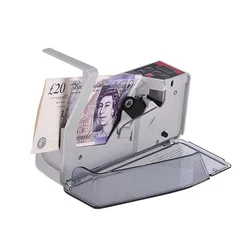 Portable Mini Handy Money Counter Worldwide Bill Cash Banknote Note Currency Counting Machine with LED Display Financial