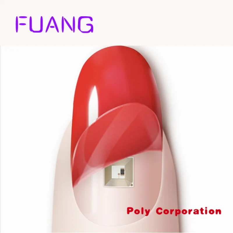 

Custom Colorful Finger Nfc Nail Sticker Fashion Led Light Flash Affixed Scintillation Nfc Nail Stickers