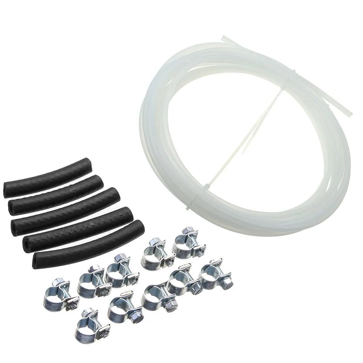 5m Fuel Pipe Set Transparent Heater Fuel Filter Hose Tube Pipe Line Clip Kit For Webasto Eberspacher Diesel