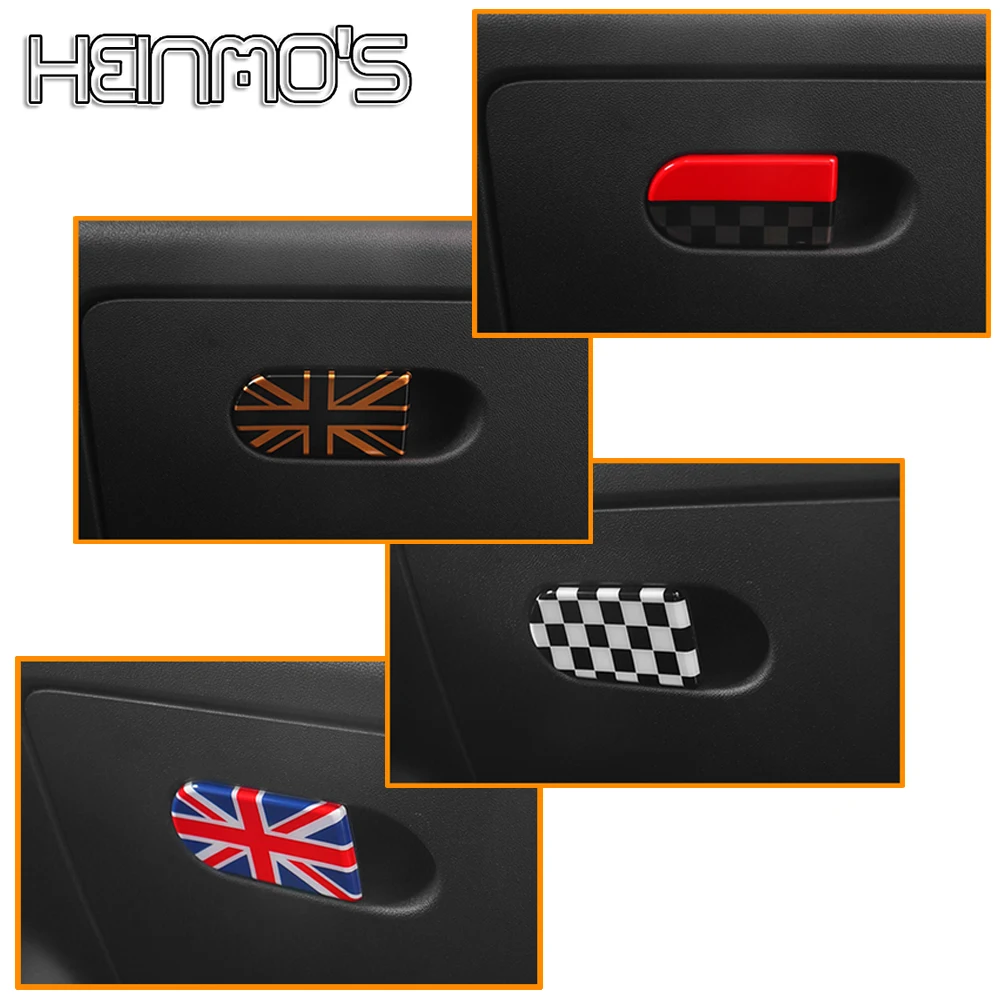 

For Mini Cooper S Countryman F66 U25 J01 J05 F65 Car Glove Storage Box Handle Cover Stickers Shell
