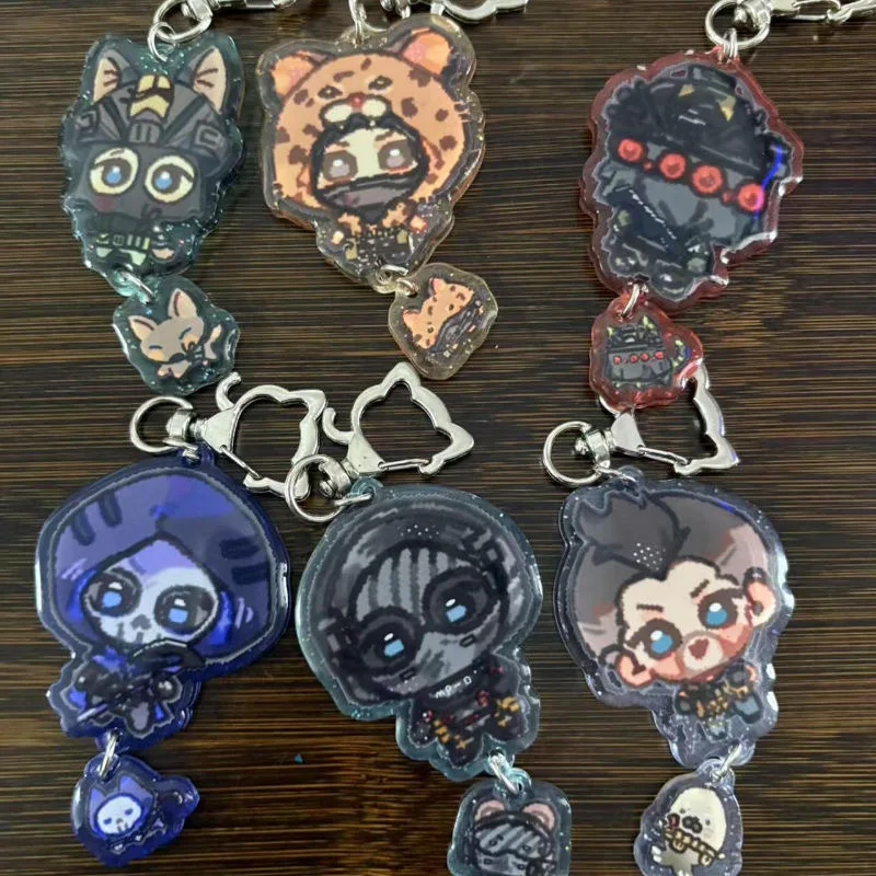 Call of Duty COD البضائع تأثيري الاكريليك قلادة المفاتيح كونيج كيغان شبح نيكتو الصابون