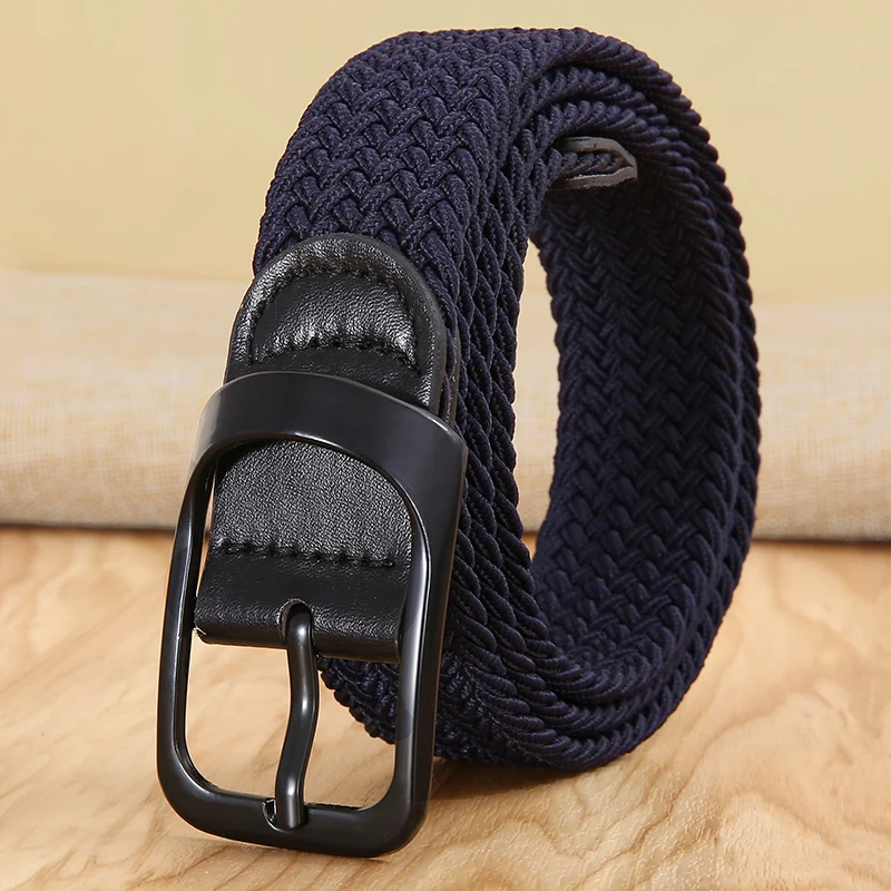 Woven Belt for Jeans, Unisex Elastic Stretch