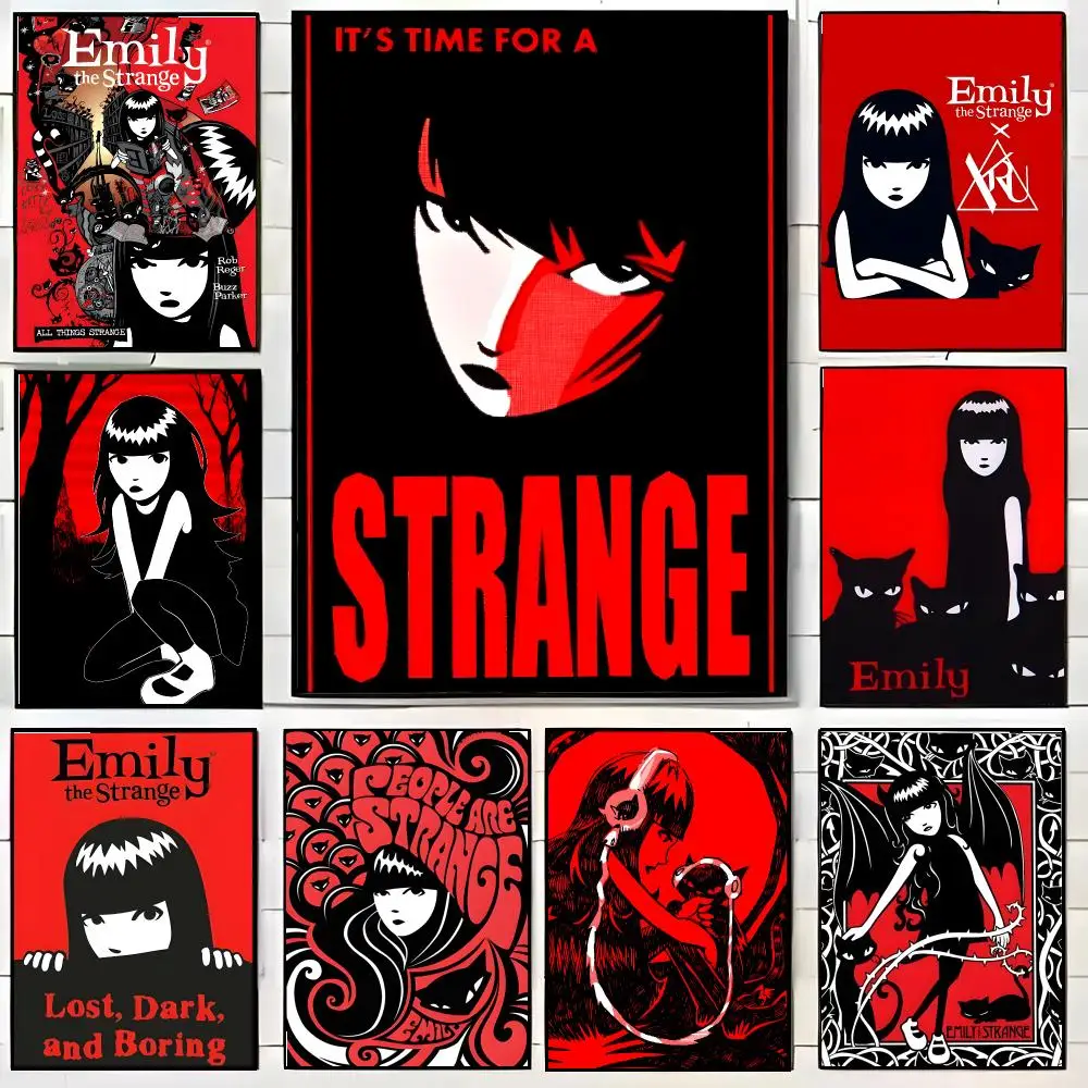 Emily The Strange Poster High-definition Waterproof Poster Stickers Suitable For Bedroom Living Room Home Decoration