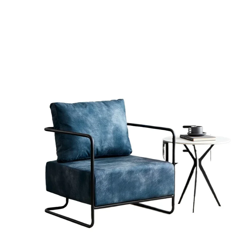 

CS sofa chair single industrial wind wrought iron light luxury small apartment living room balcony