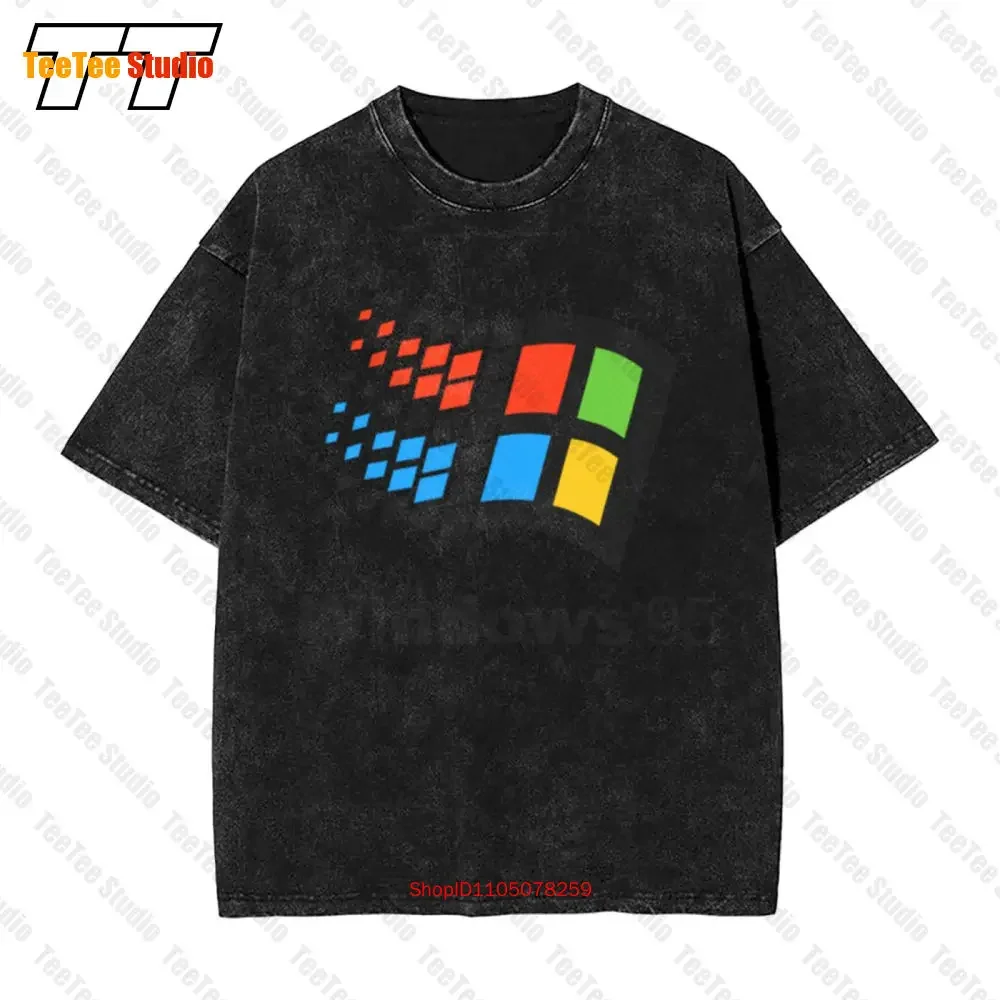R1 Windows 95 Time To Back To The Vintage Oversized T-Shirt R8OG