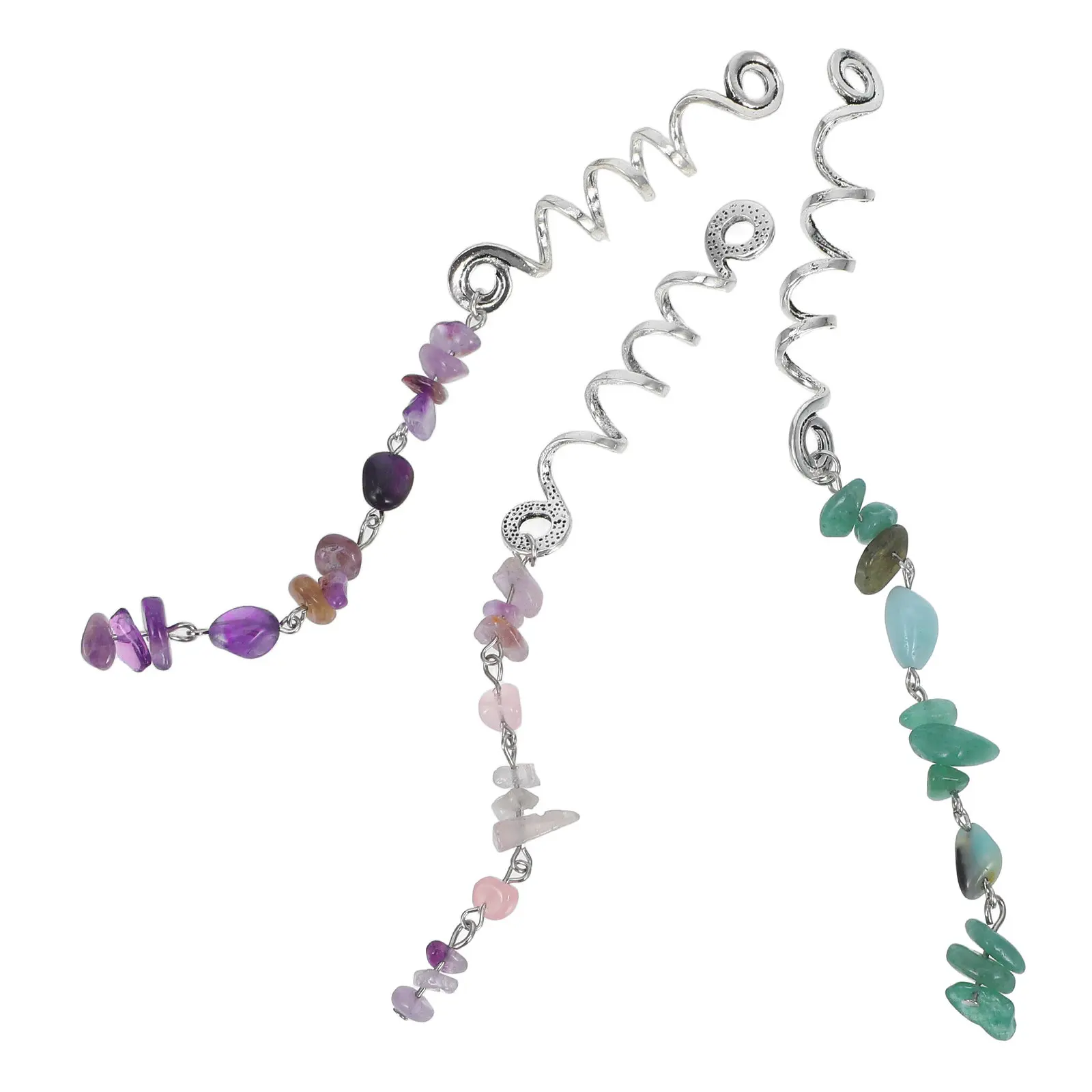 

Набор из 3 шт. маленьких украшений для волос: легко прикрепляемые и съемные дредлоки, кольца-манжеты для кос, аксессуары для декора волос для женщин