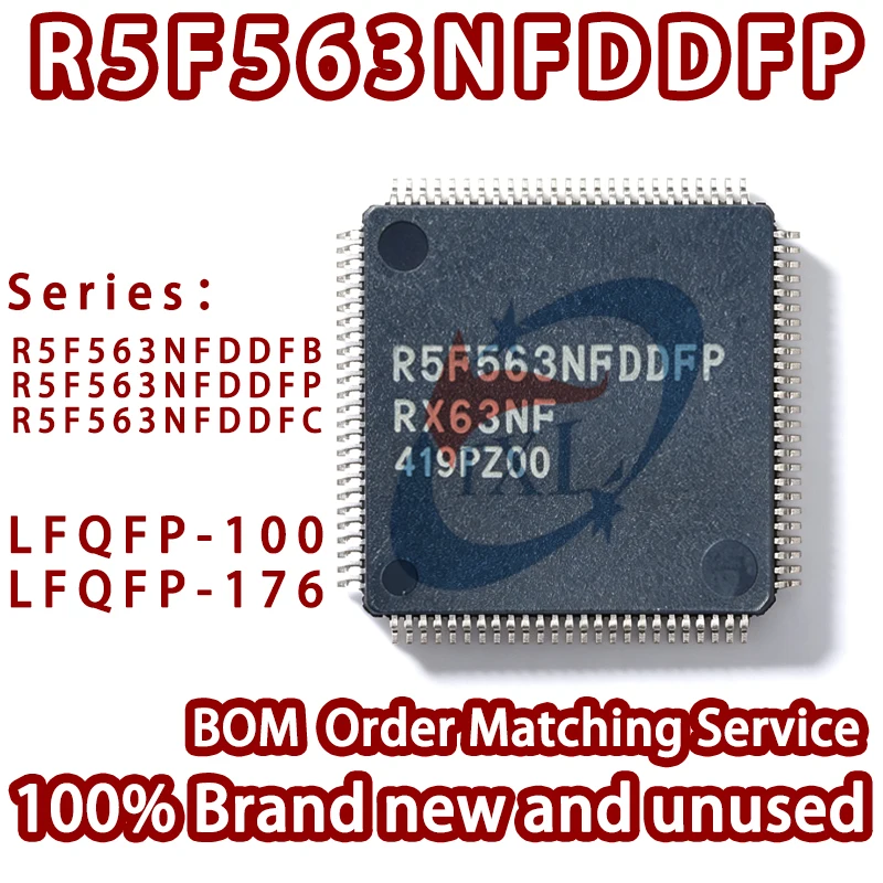 100% Brand New Import-RENESAS R5F563NFDDFP R5F563NFDDFB R5F563NFDDFC LFQFP-100 LFQFP-176 32-Bit MCU Ethernet USB CAN SPI I2C