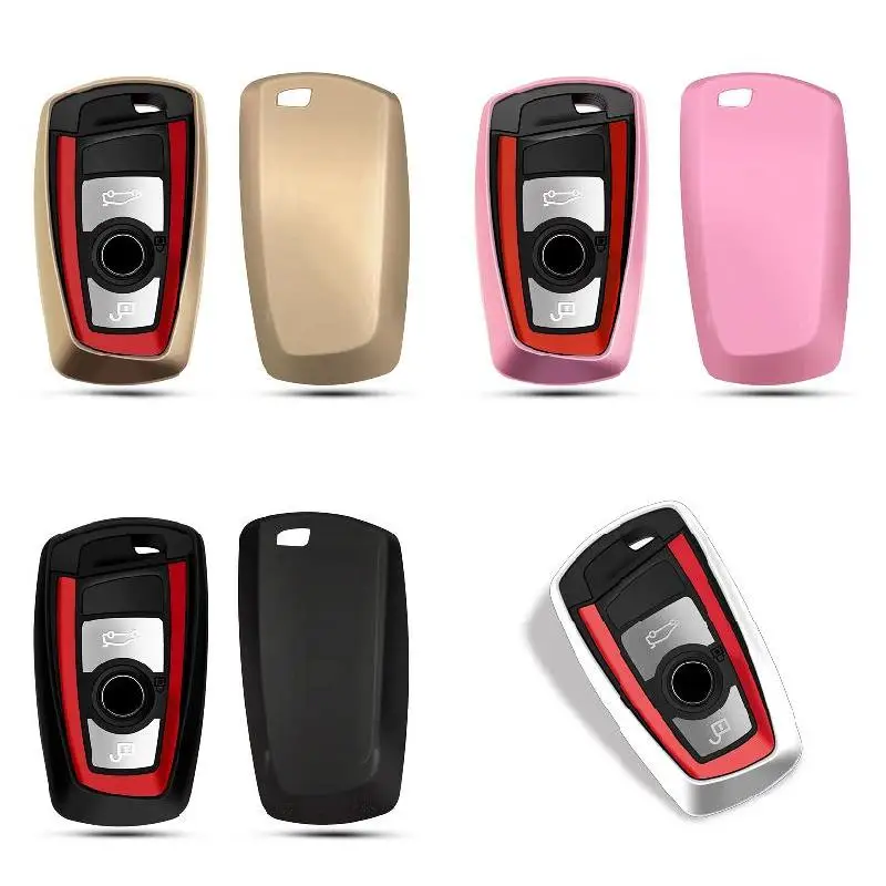 Replacement Car Key Shell Case Comfortable Feel Retro Luxury Key Case Compatible with for BMW B99