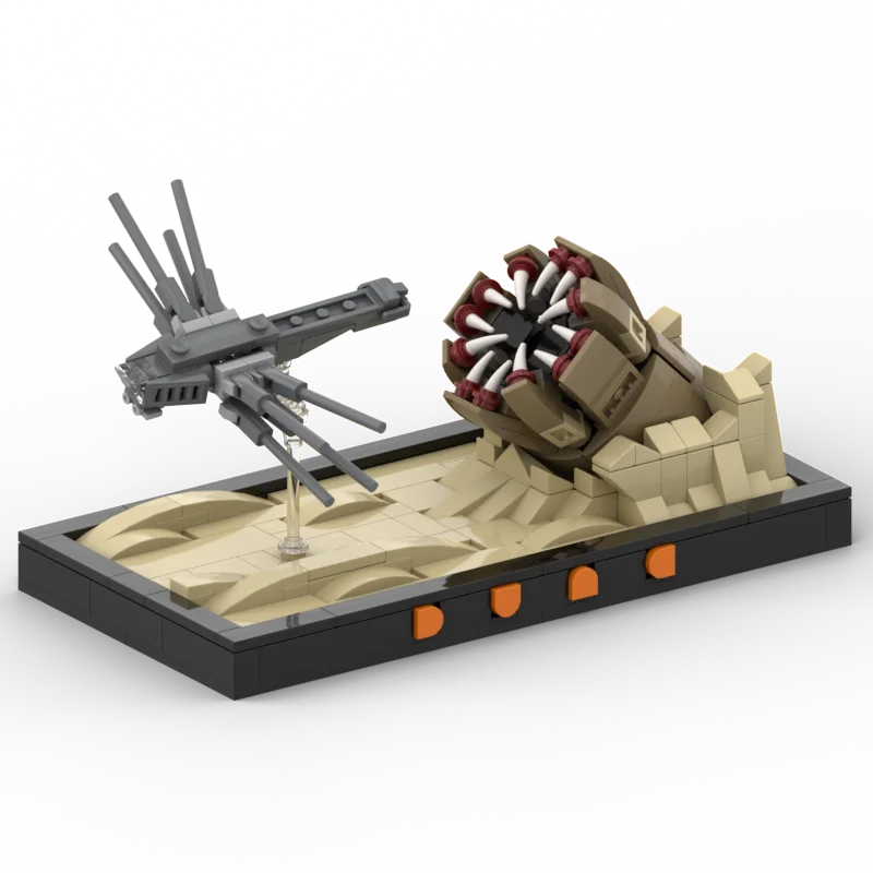 

Star Movie Model Moc Building Bricks Dune Sandworm Attack Diorama Technology Modular Blocks Gift Christmas ToyDySets Assembly