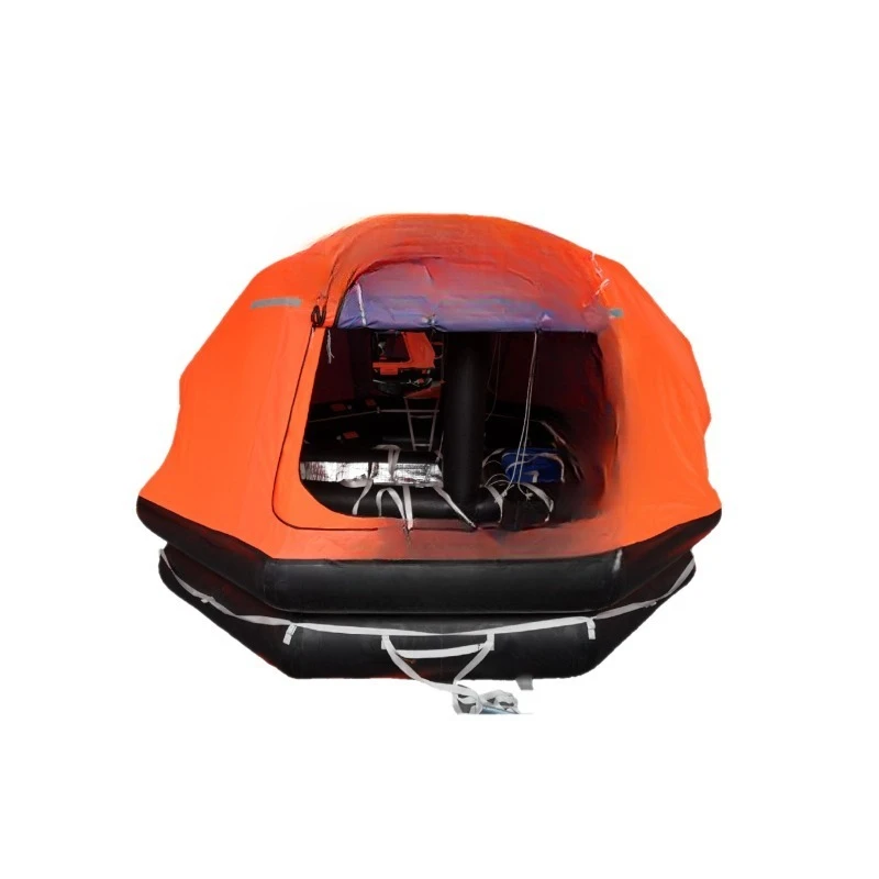New Standard for Marine Life Raft Inflatable Throwing Life Raft Can be Hanged and Self-righting