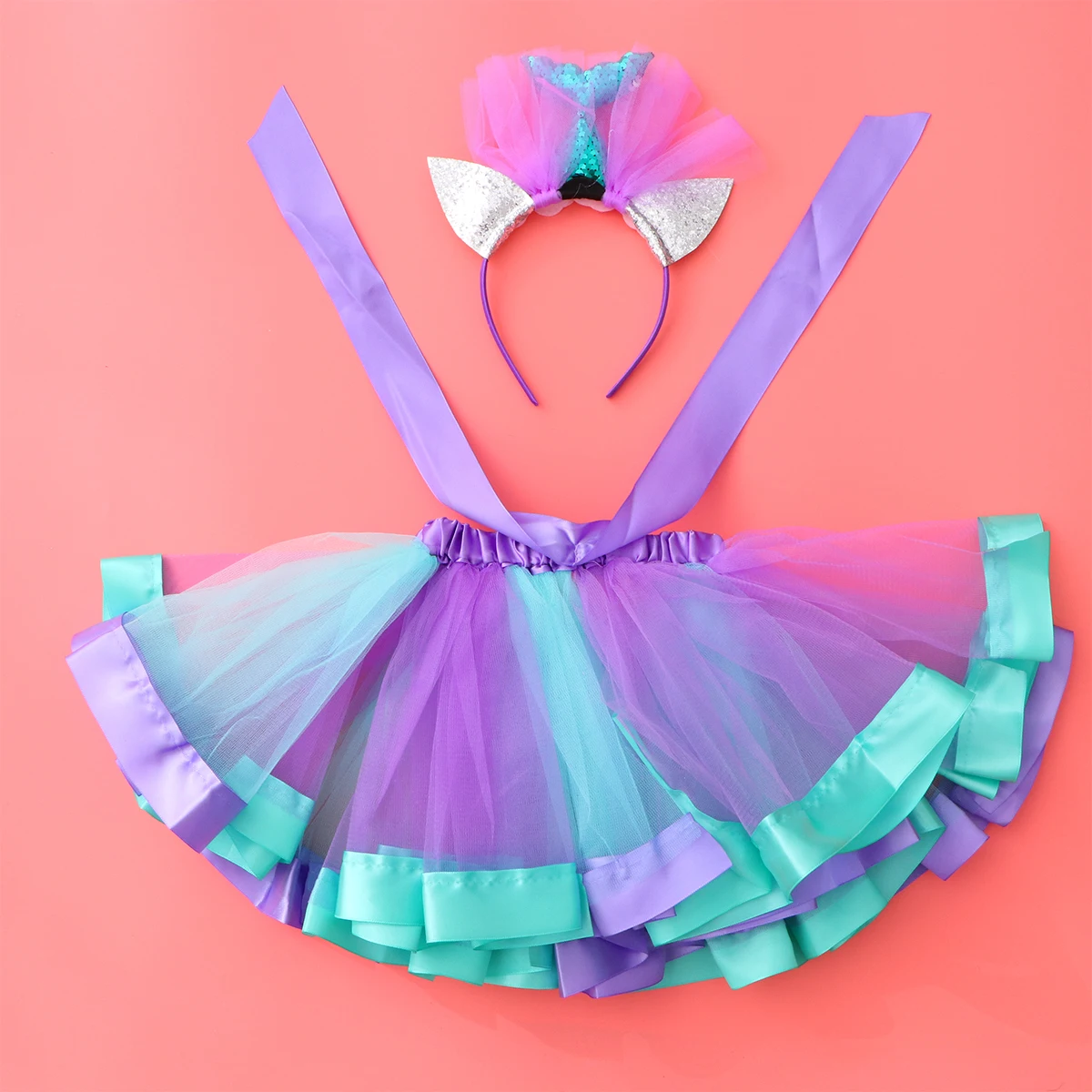 تنورة شبكية عقال التنانير تول للفتيات ملابس الأطفال حفلة توتو طفل صغير