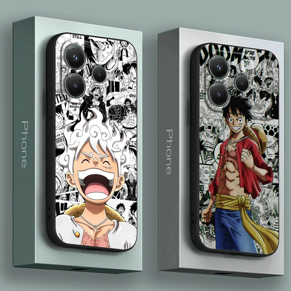 Case For Xiaomi Redmi Note 15 14 13 12 11 10 Pro Plus 5G For Redmi 15C 15 14C 13C 12C Phone Cover Japan O-One Piece Luffy Gear 5