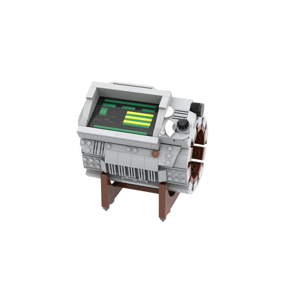 Bloques de Construcción MOC del Pip-Boy, Juguete de Videojuego, Computadora Portátil, Ladrillos de Ensamblaje, Regalo para Adultos, Comunicador de Guerra