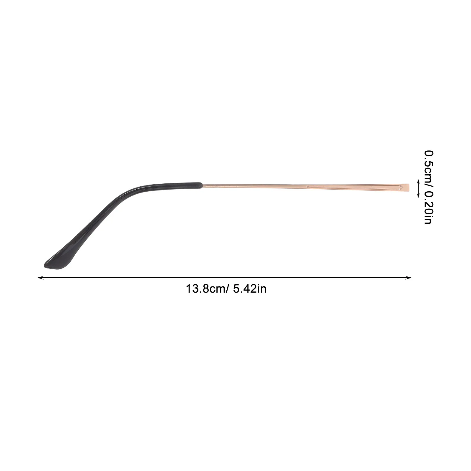 1Pair Metal Eyeglasses Temple Arms Replacement Universal Glasses Frame Legs for Repair Easy Install Comfort Fit Long-Lasting