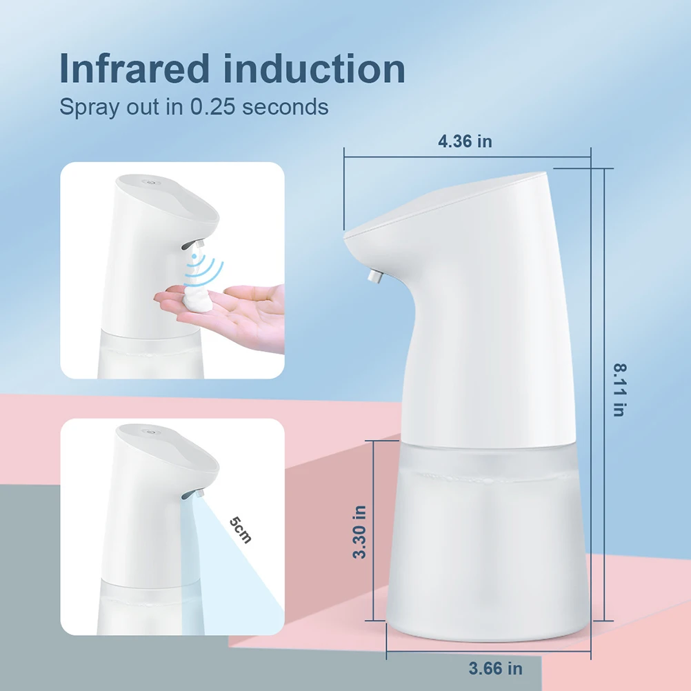 

1pc Automatic Infrared Soap Dispenser Touch-Free Abs Motion Dispenser For Bathroom Kitchen Household Daily Necessities