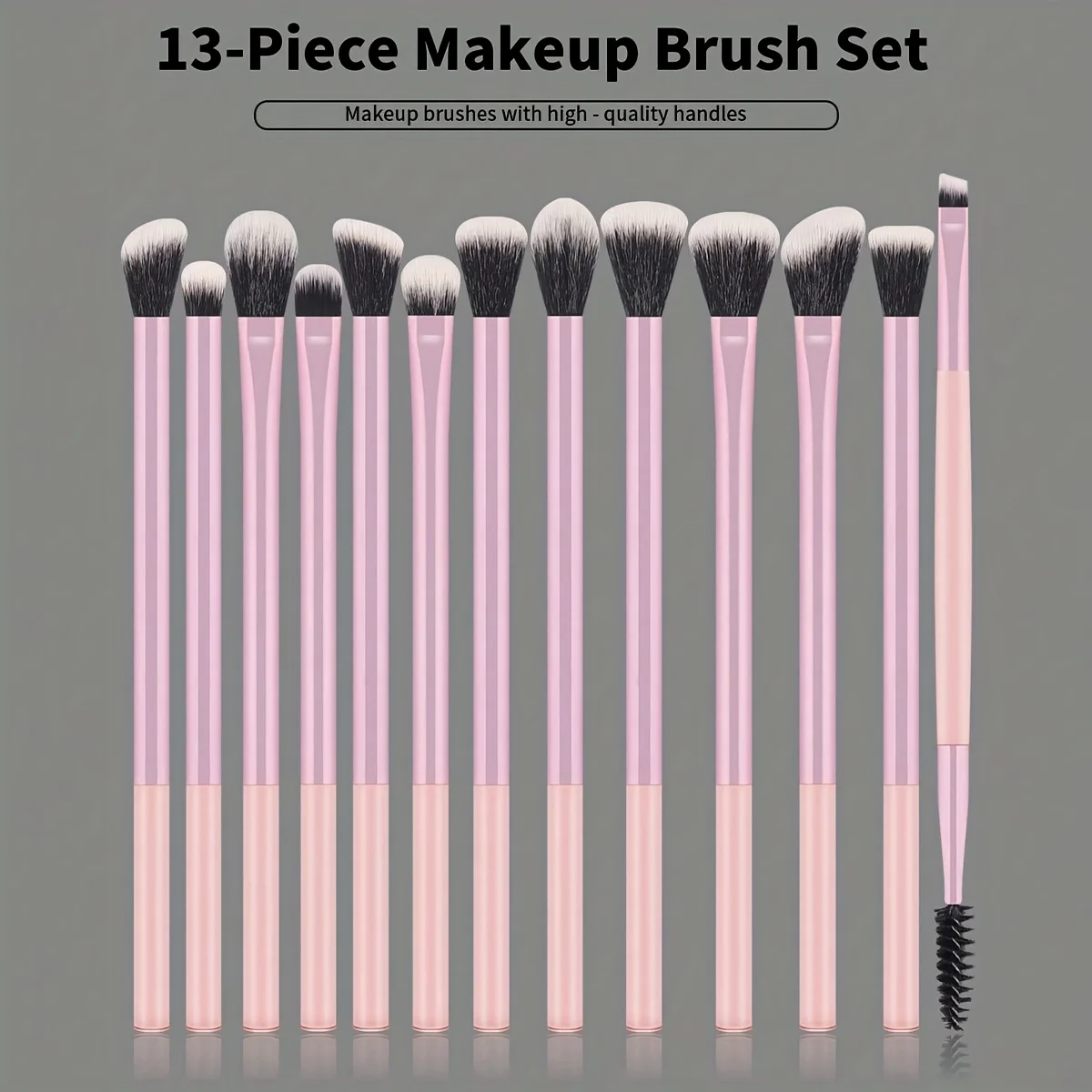 13pcs Professional Makeup Brush Set, Soft Face & Eye Brushes for Foundation, Concealer, Eyeshadow, Blending and Highlighting