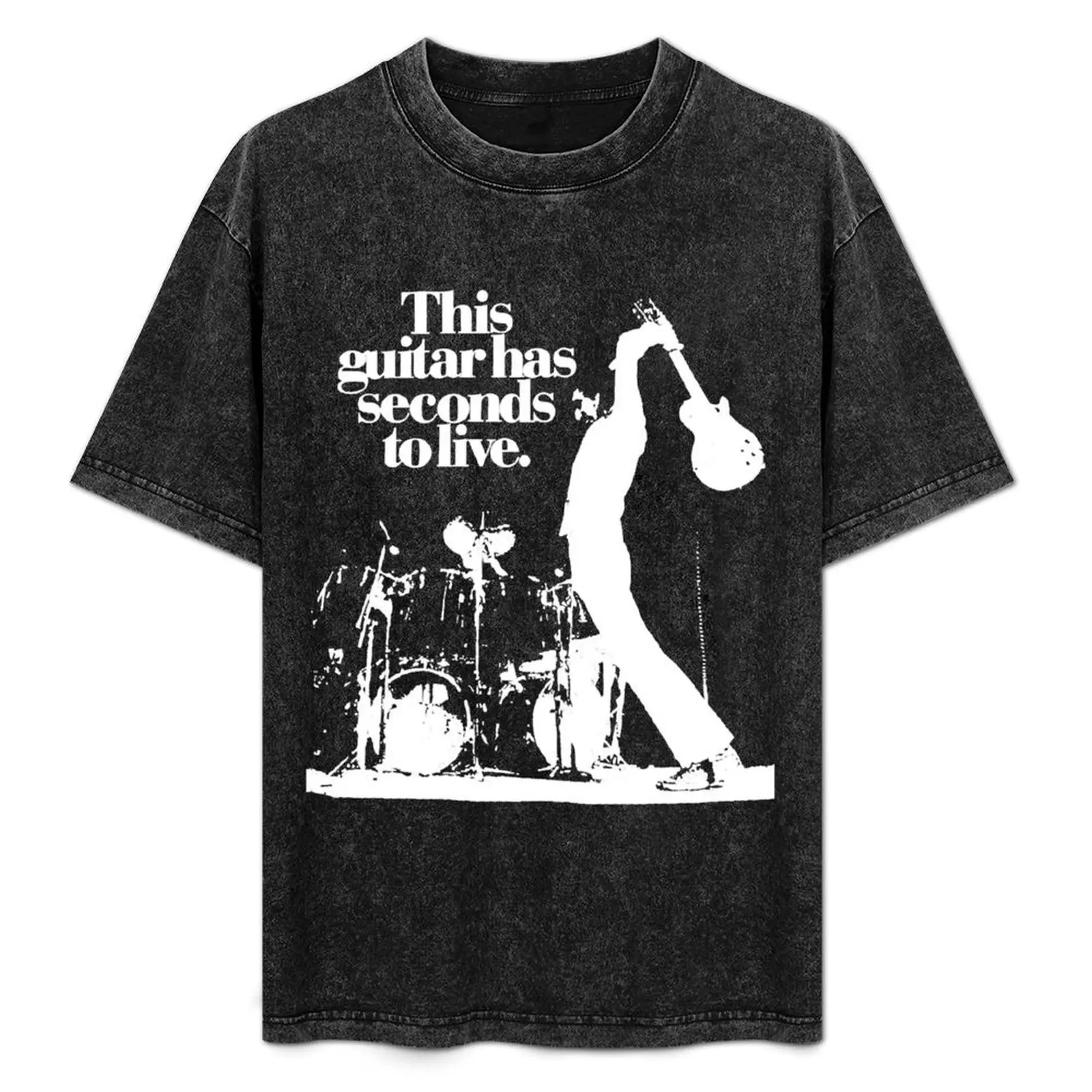 

Pete townshend the who this guitar has seconds to live rock music legend guitar T-Shirt blacks mens white t shirts