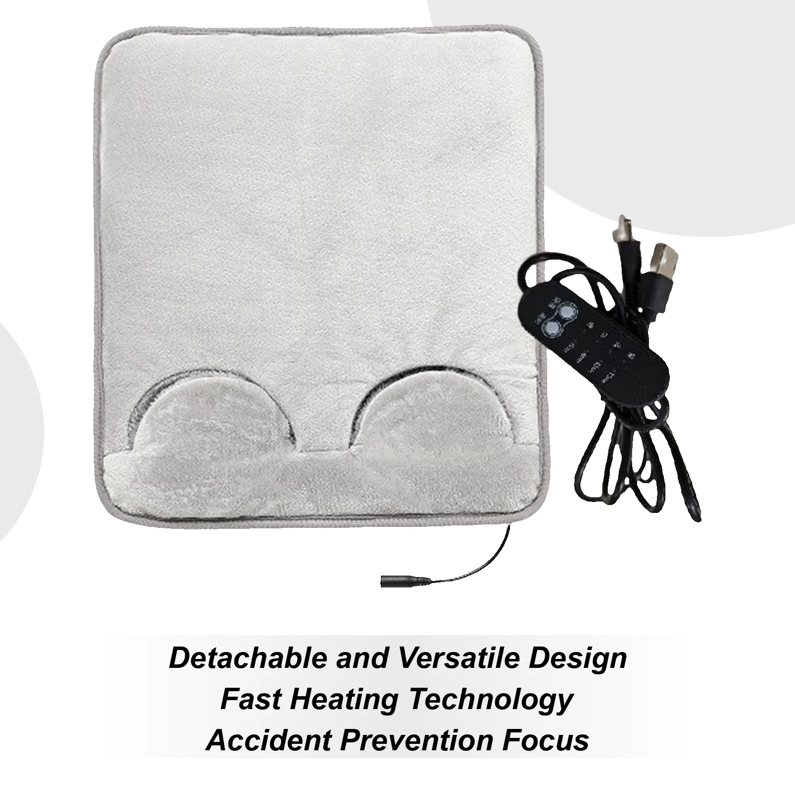 

Грелка для ног Электрическая грелка для ног Нагреватель для ног Регулируемая температура Нагревательный коврик для всего тела Женщины Мужчины Дети Общежитие Офис