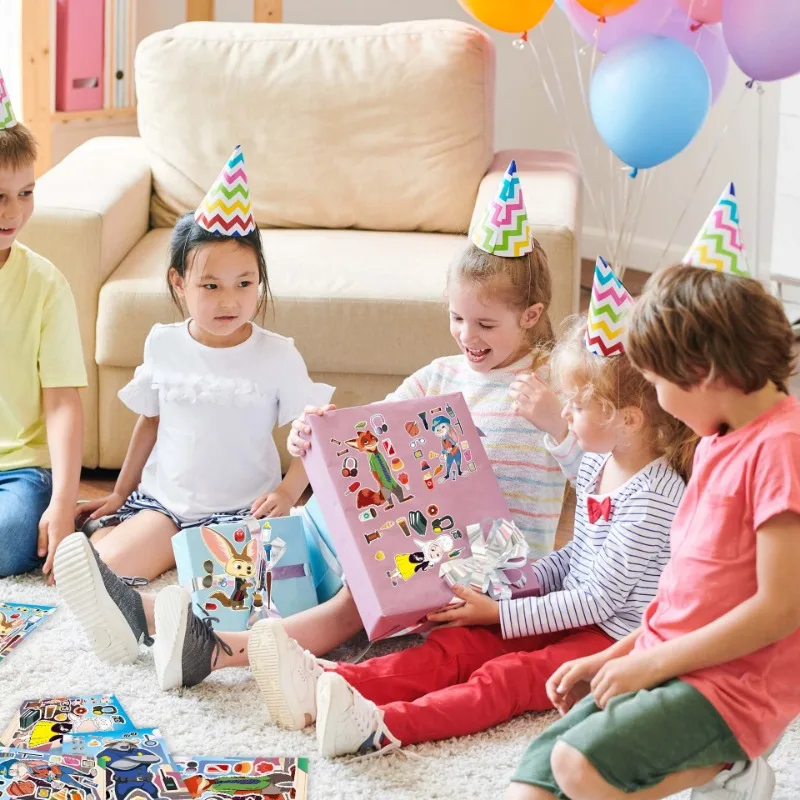 ديزني zuotopia 2 adesivos criativos meninos meninas جودي نيك كيبرا-cabeça adesivos شخصية dos desenhos animados #5