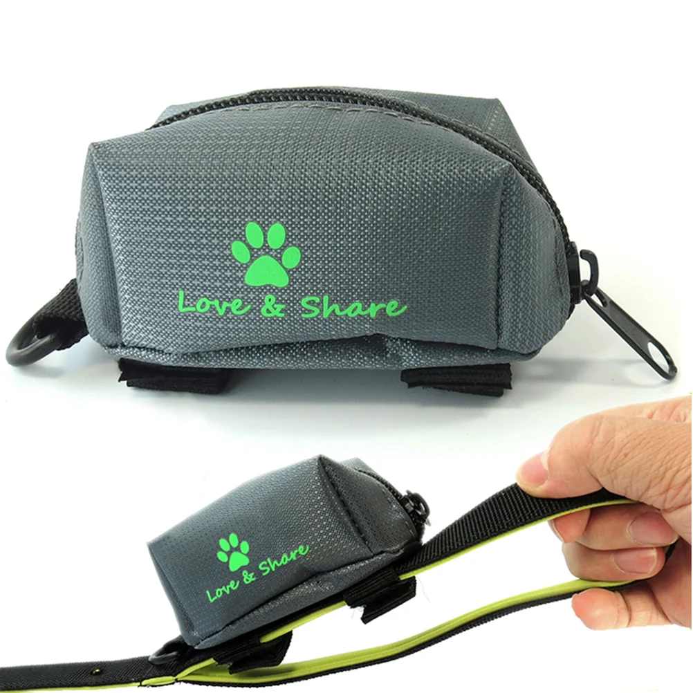 

Dog Poop Bag Holder Leash Attachment Lightweight Pet Walking Running and Hiking Accessory (Grey) Pet Poop Bag