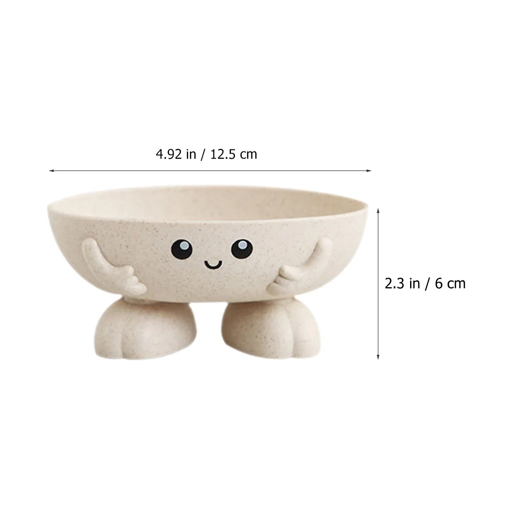 

2Pcs Cartoon Soap Box Storage Holder Self Draining Tray Bathroom Dish Green Yellow Kids Bath Kitchen Travel