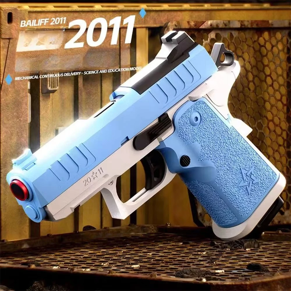 

Игрушечный пистолет For Bailiff 2011 с мягкими пулями, выбрасывающий гильзы, с ручным механизмом перезарядки, для мальчиков и взрослых, для игр в страйкбол