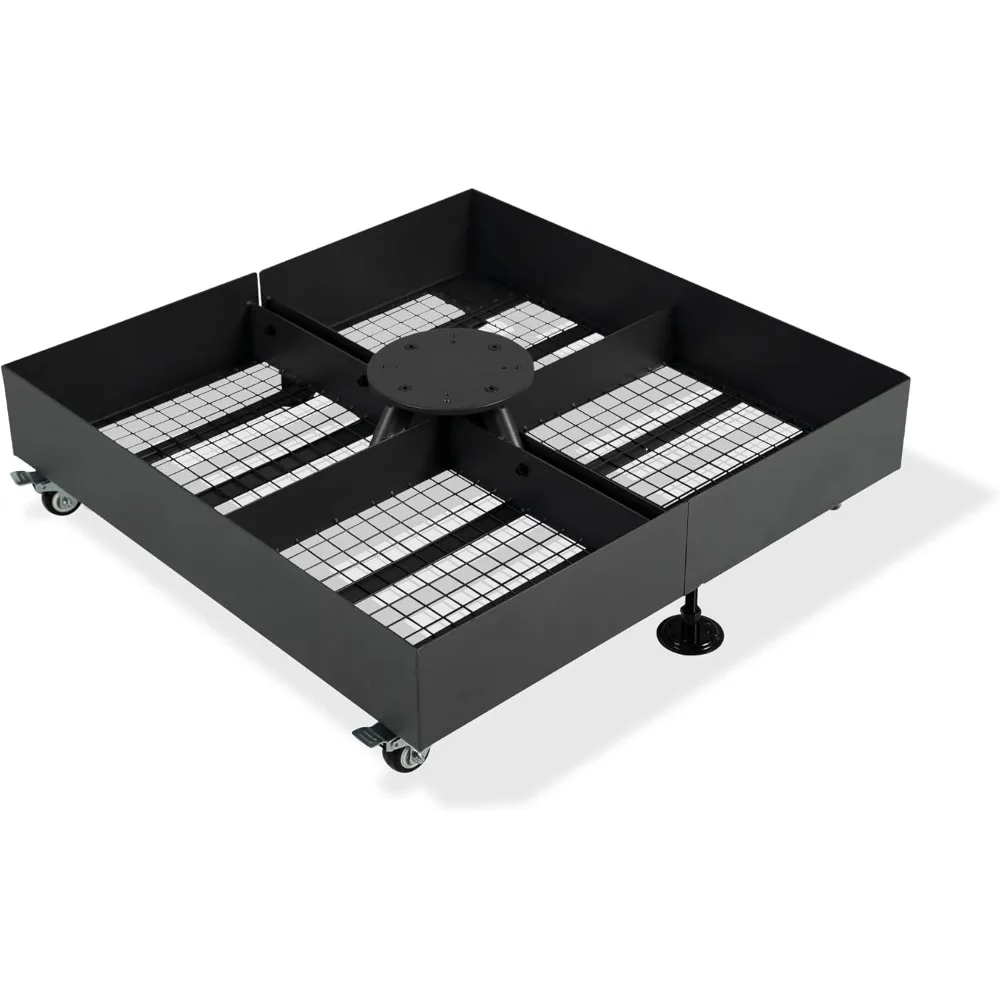 

PURPLE LEAF Patio Umbrella Base WK4500 with 4 Lockable Wheels 1100 lbs High Capacity Heavy-Duty Cantilever Offset Steel Weighted