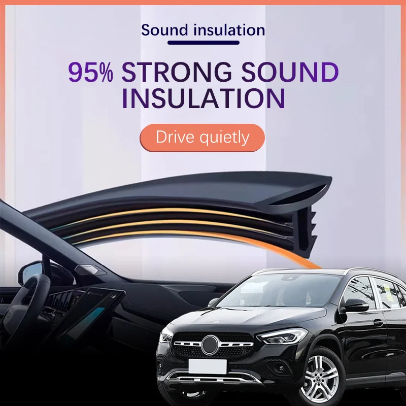 Car Dashboard Sealing Strip Interior Auto Noise Sound Insulation Rubber Trim Weatherstrip For Mercedes Benz GLA X156 H247 gla200