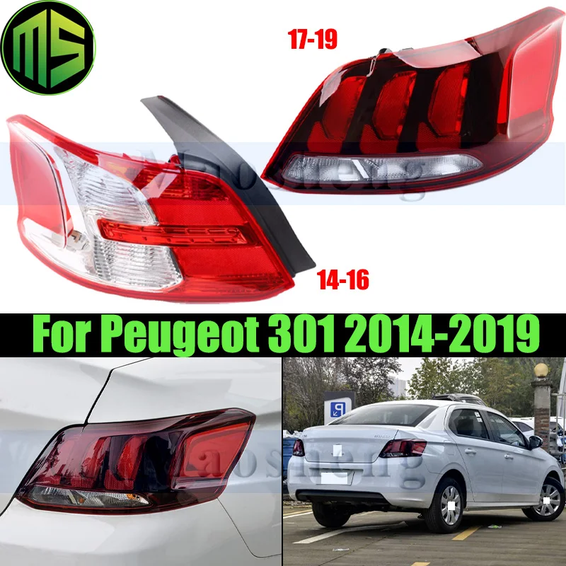 

Maosheng Rear Tail Light Tail Lamp For Peugeot 301 2014-2019 Taillight Taillamp Rear Turn Light Brake Light Lamp