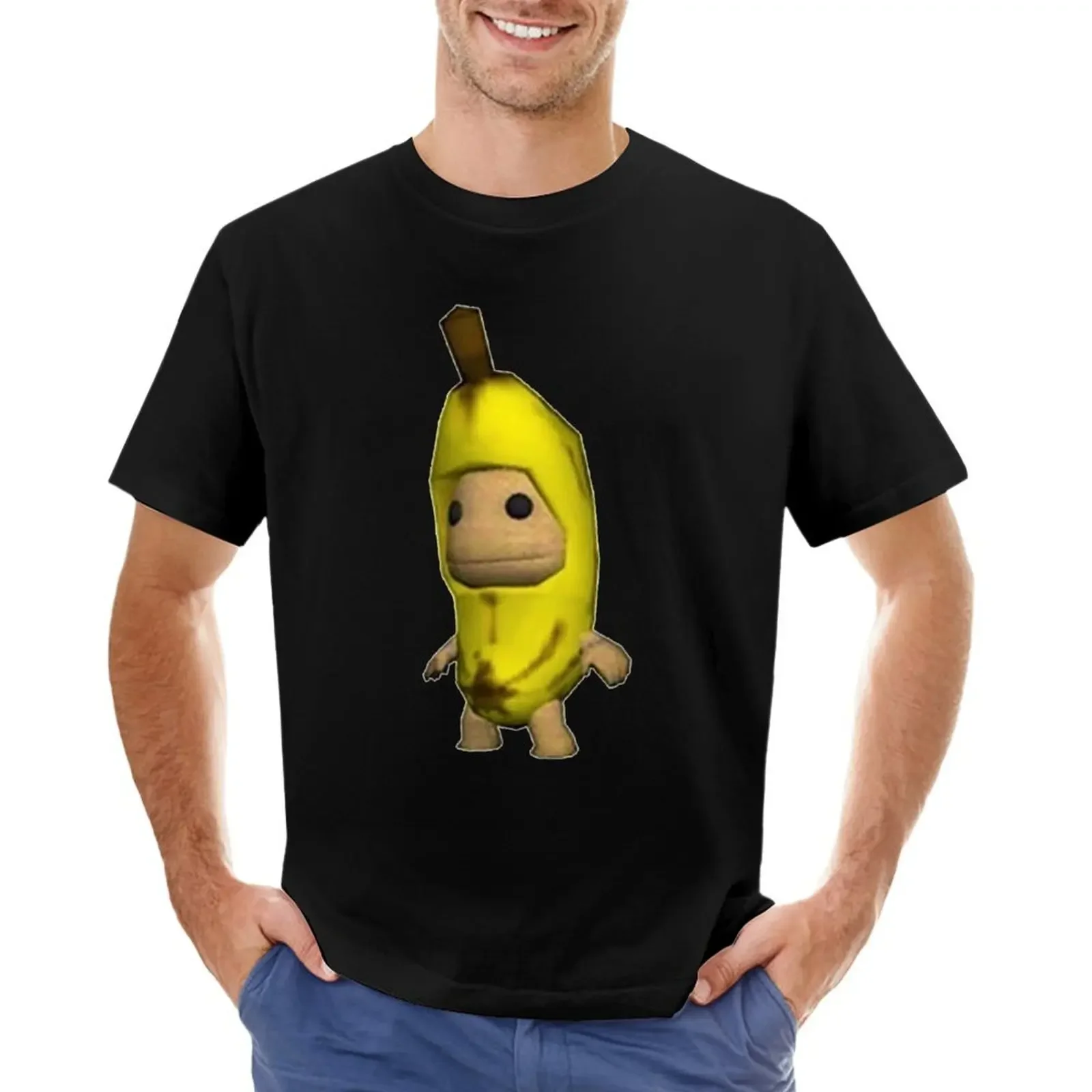 

banana sackboy T-shirt tees aesthetic clothes cute tops men graphic t shirts
