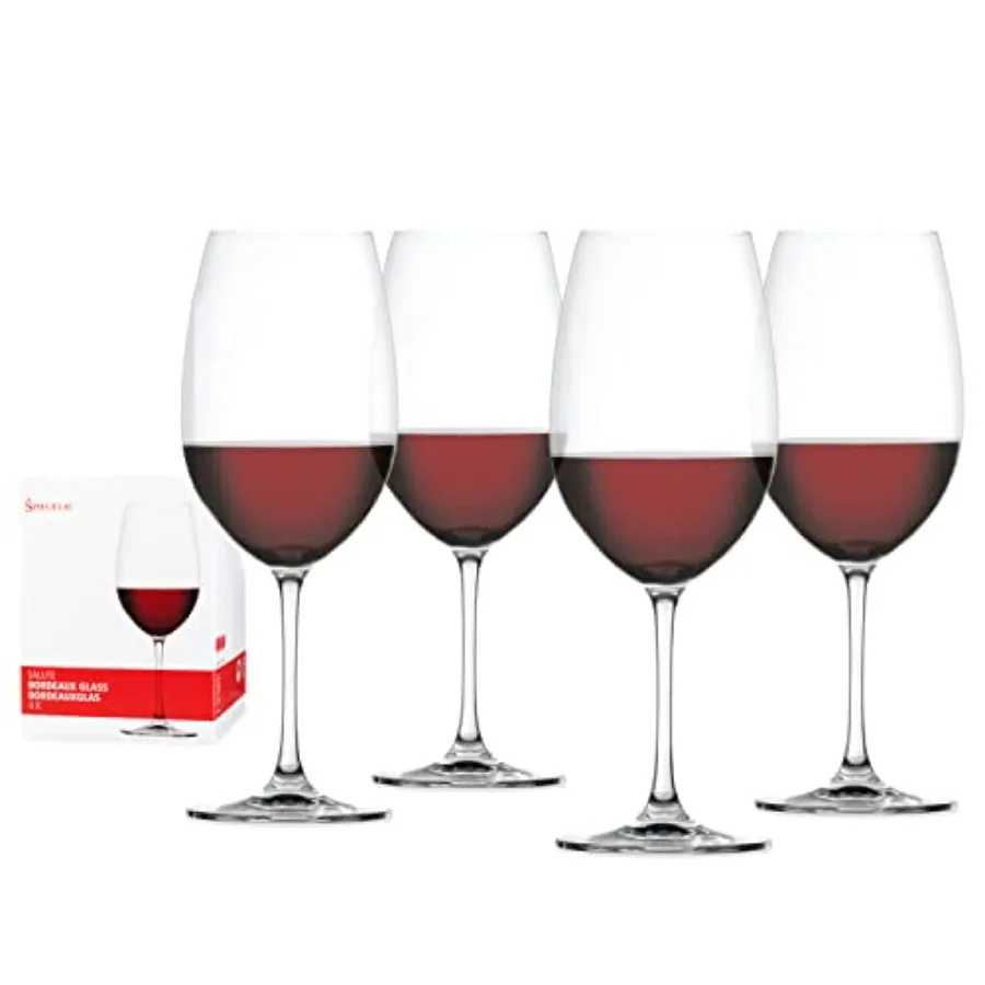 

Salute Wine, Crystal Clear Drinking for, Elegant Stemmed Glassware, Home Bar, Dinner Party, Wedding Gifts, Hosting entials, 25