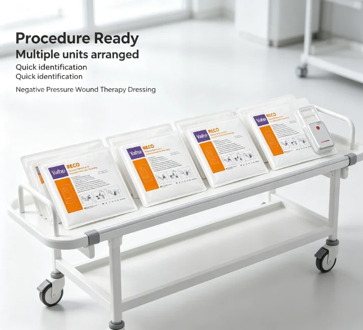 Accelerate Wound Healing NPWT Negative Pressure Therapy System,VAC Vacuum Pump Unit with  Dressing Dressing Complete Kit