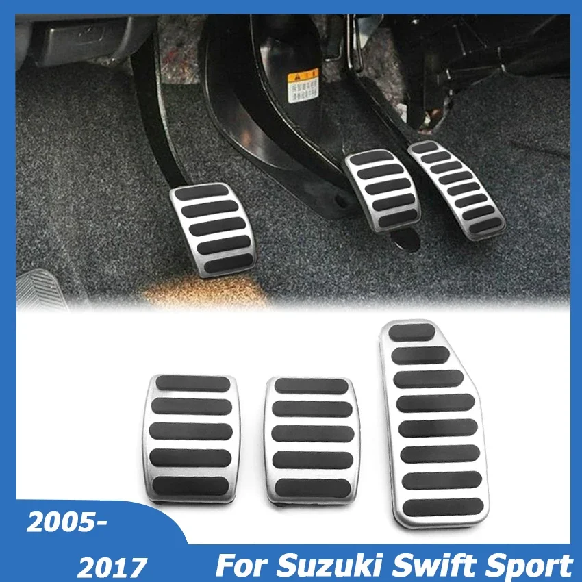 For Suzuki Swift Sport Ignis Alto Grand Vitara 2005-2017 Jimmy 2012-2017 Stainless Steel Car Foot Pedals Cover AT MT Accessories