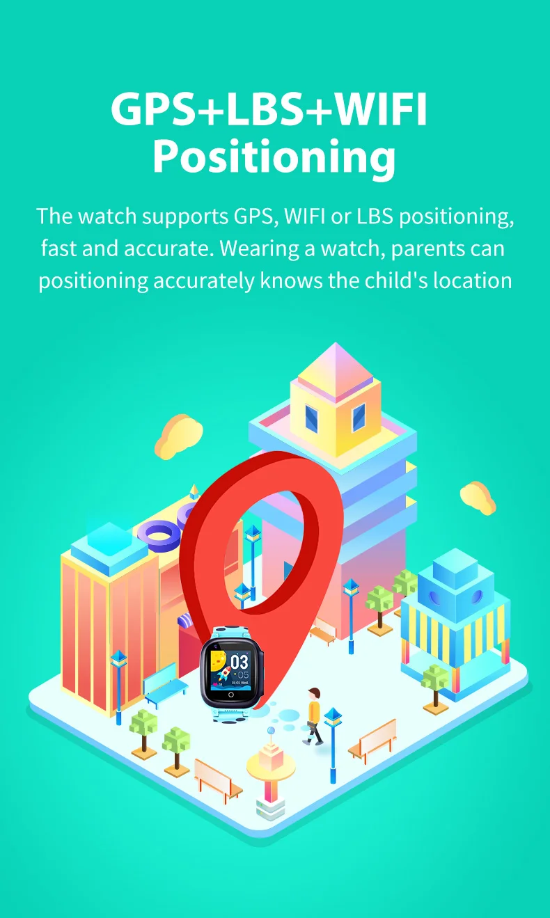 어린이용 스마트 워치 SIM 카드, GPS SOS 스마트 워치, 방수 IP67 사진 선물, 소년 소녀 IOS 안드로이드 PK LT21, 4G