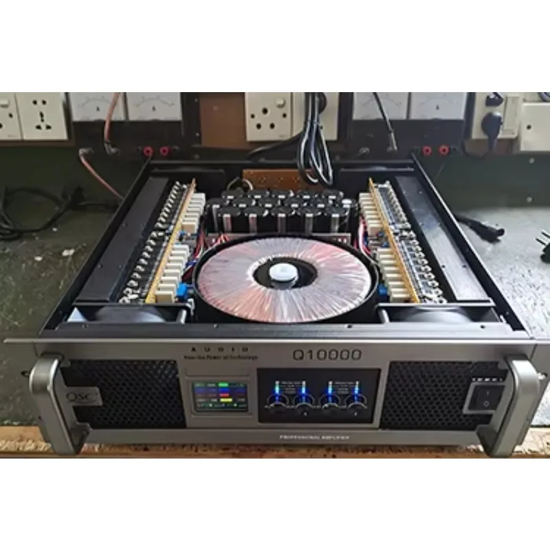 Four-channel professional digital power amplifier for conference room Class D 1U power amplifier 600Wx4 stereo power amplifier