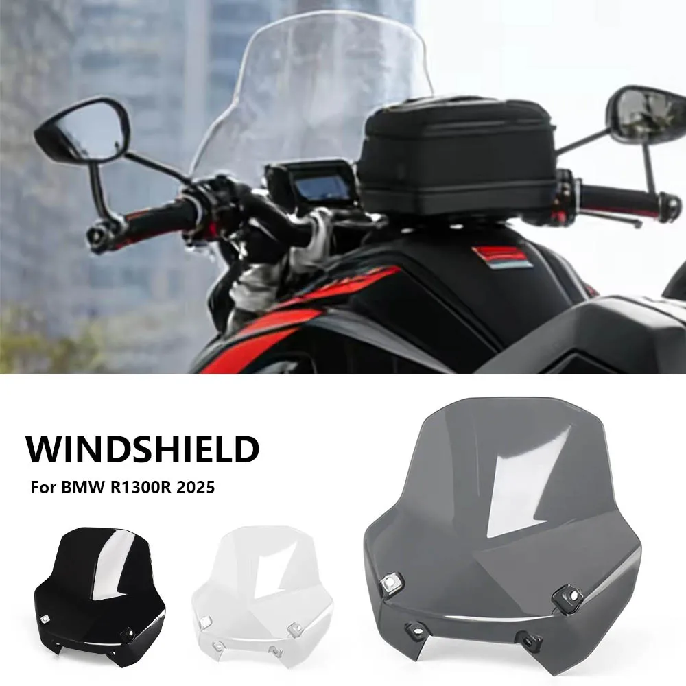 

Для BMW R1300 R 1300 R R1300R 2025 2026: Новые мотоциклетные аксессуары – ветровое стекло, дефлектор, экран-защита, спойлер