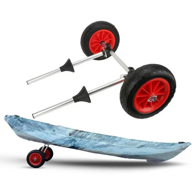 

Портативная тележка для каяка, грузоподъемность, складная тележка для каяка, энергосберегающая двухколесная тележка-переноска для каяка, каноэ, лодки