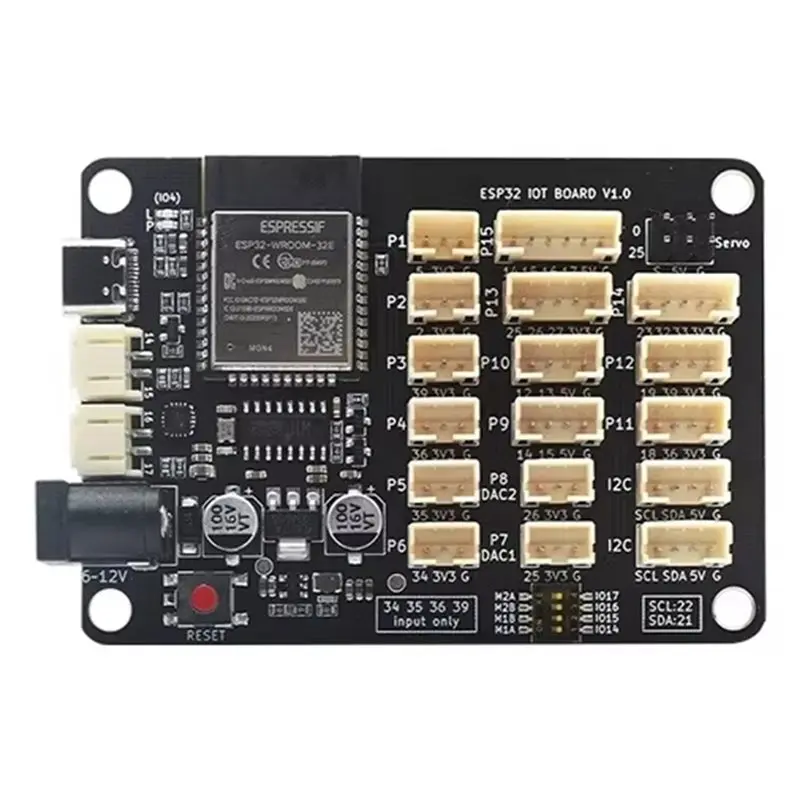 Carte de développement Esp32 avec deux moteurs, compatible Wifi sans fil 2.4G + Bluetooth, microcontrôleur d'apprentissage Iot