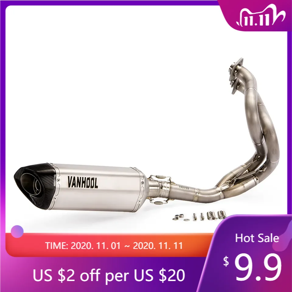 

FBVV Factory Direct Selling High Quality AK Universal Modified Motorcycle Exhaust Muffler Pipe Parts for ER6N