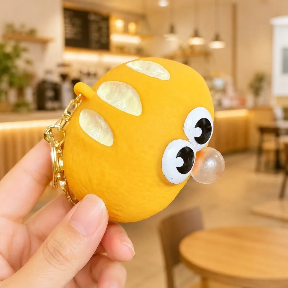 Bubble Blowing Bubble Squeeze Keychain Stress Relief Dessert Shape Dessert Bubble Sensory Toy Sensory Play Decompression Toy
