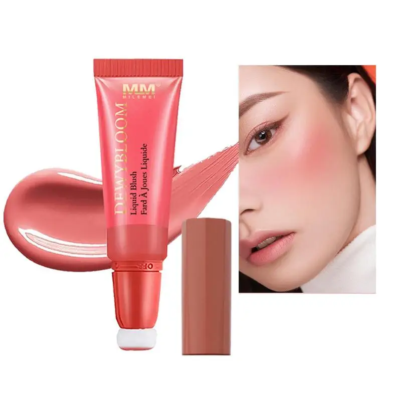 Face Liquid Blush Stick Eyeshadow Cheeks Makeup Shimmer Highlight Finish Moisturizing Creamy Soft Liquid Blush For Cheeks