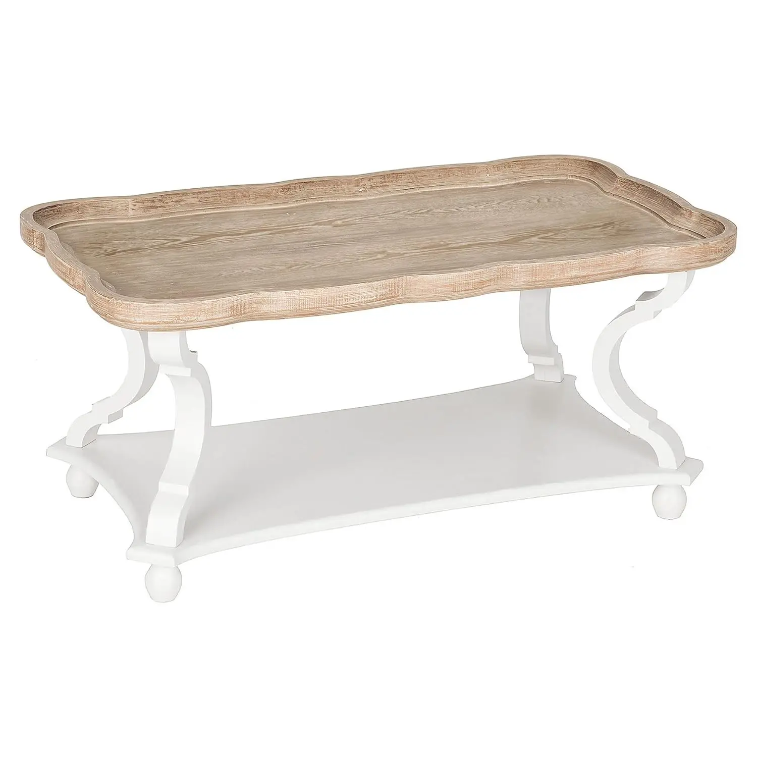 

Rustic Farmhouse Cottagecore Coffee Table, Natural Tray Top Sofa Table For Family, Dinning Or Living Room, Small Spaces, Handcra